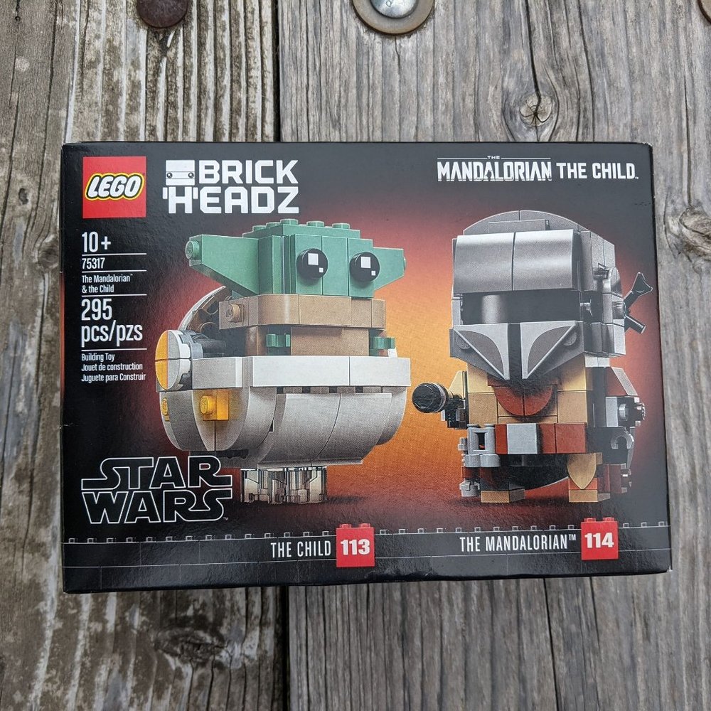 Lego BrickHeadz The Mandalorian and The Child Set NWOT